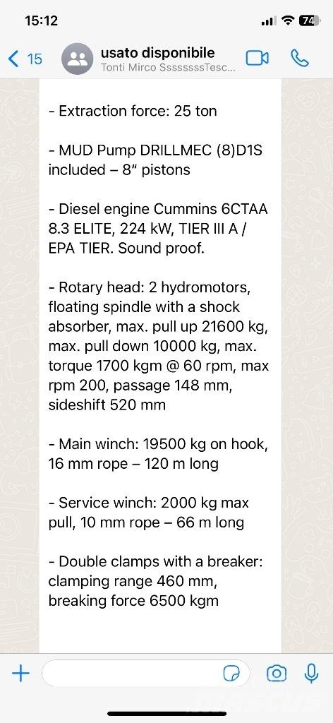  Soil mec G 25 Waterwell drill rigs