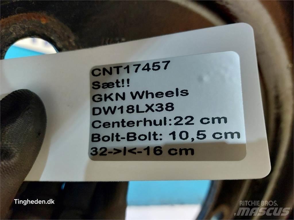  38 DW18Lx38 Sæt Tyres, wheels and rims