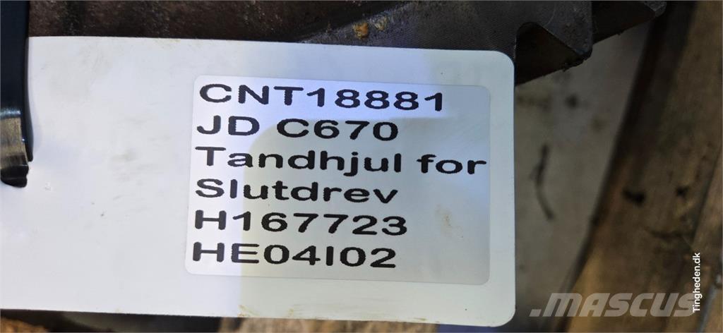 John Deere C670 Combine harvester accessories