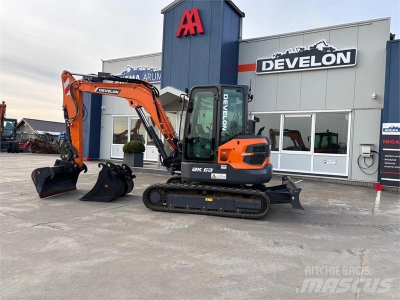 Develon DX63-7 Midi excavators  7t - 12t