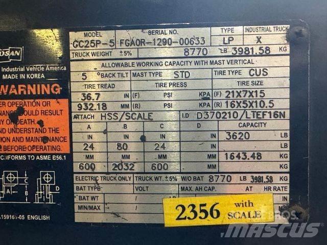 Doosan GC25P-5 Forklift trucks - others