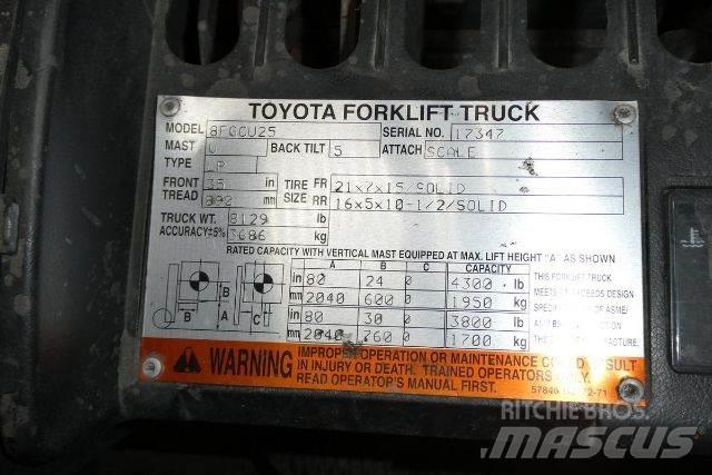 Toyota 8FGCU25 Forklift trucks - others