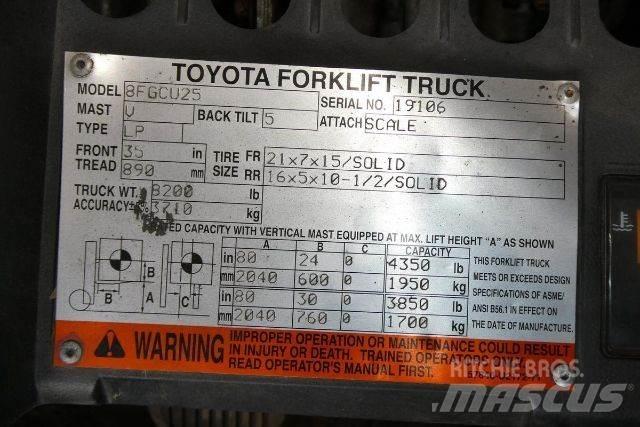 Toyota 8FGCU25 Forklift trucks - others