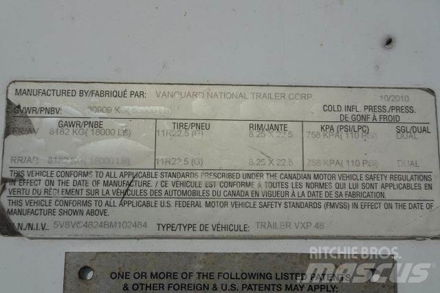 Vanguard VXP Box body trailers