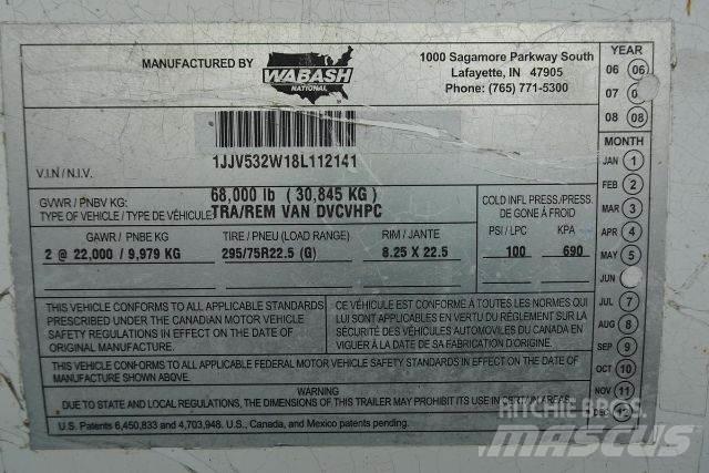 Wabash DVCVHPC Box body trailers