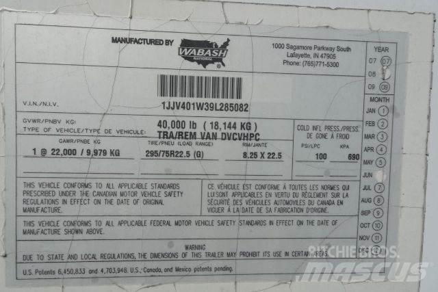 Wabash DVCVHPC Box body trailers