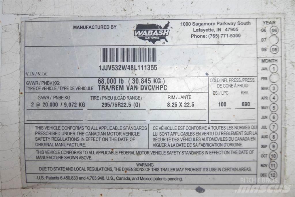 Wabash DVCVHPC Box body trailers