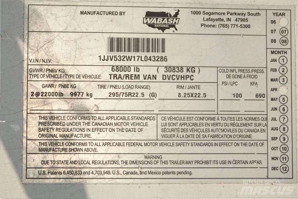 Wabash DVCVHPC Box body trailers