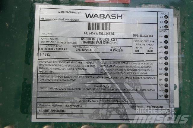 Wabash DVHDHPC Box body trailers