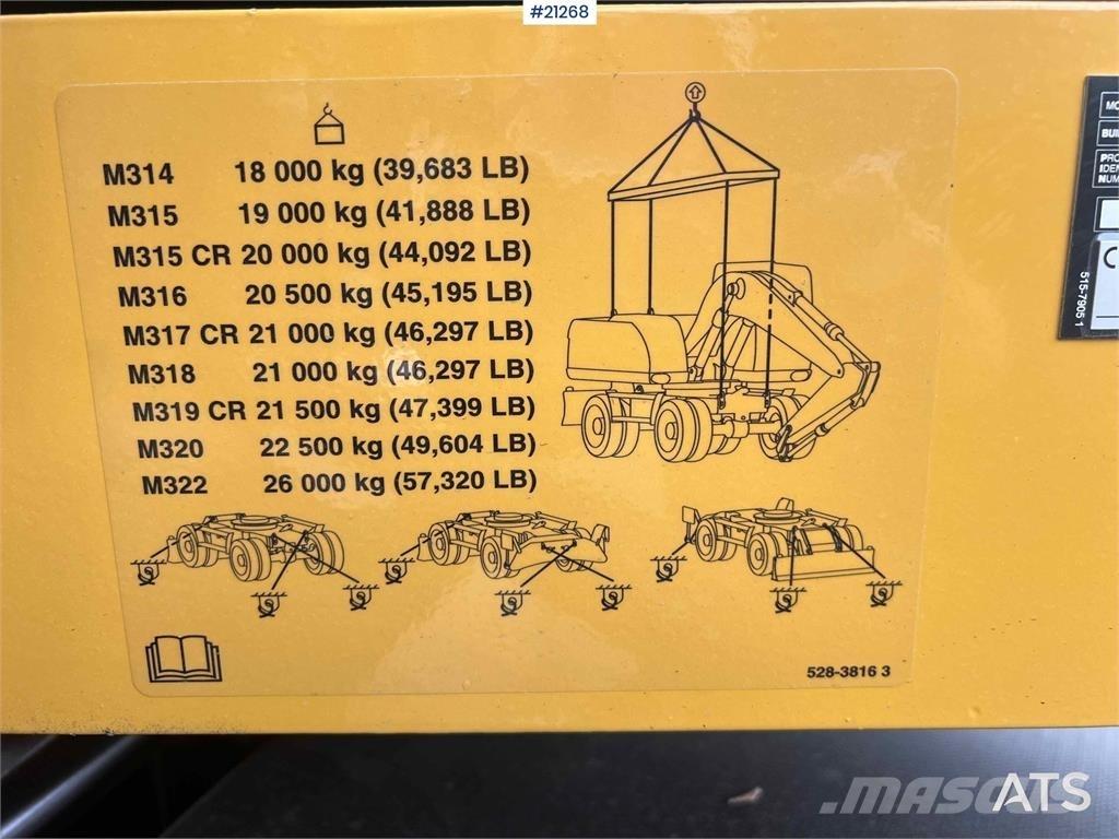 CAT M315 Wheeled excavators