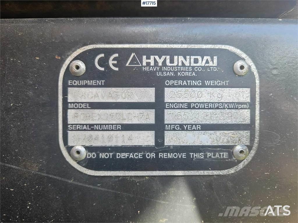 Hyundai 250 LC- 7A Crawler excavators