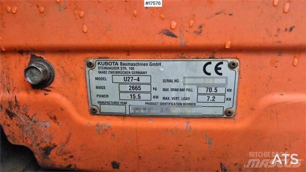 Kubota U27-4 Mini excavators < 7t (Mini diggers)