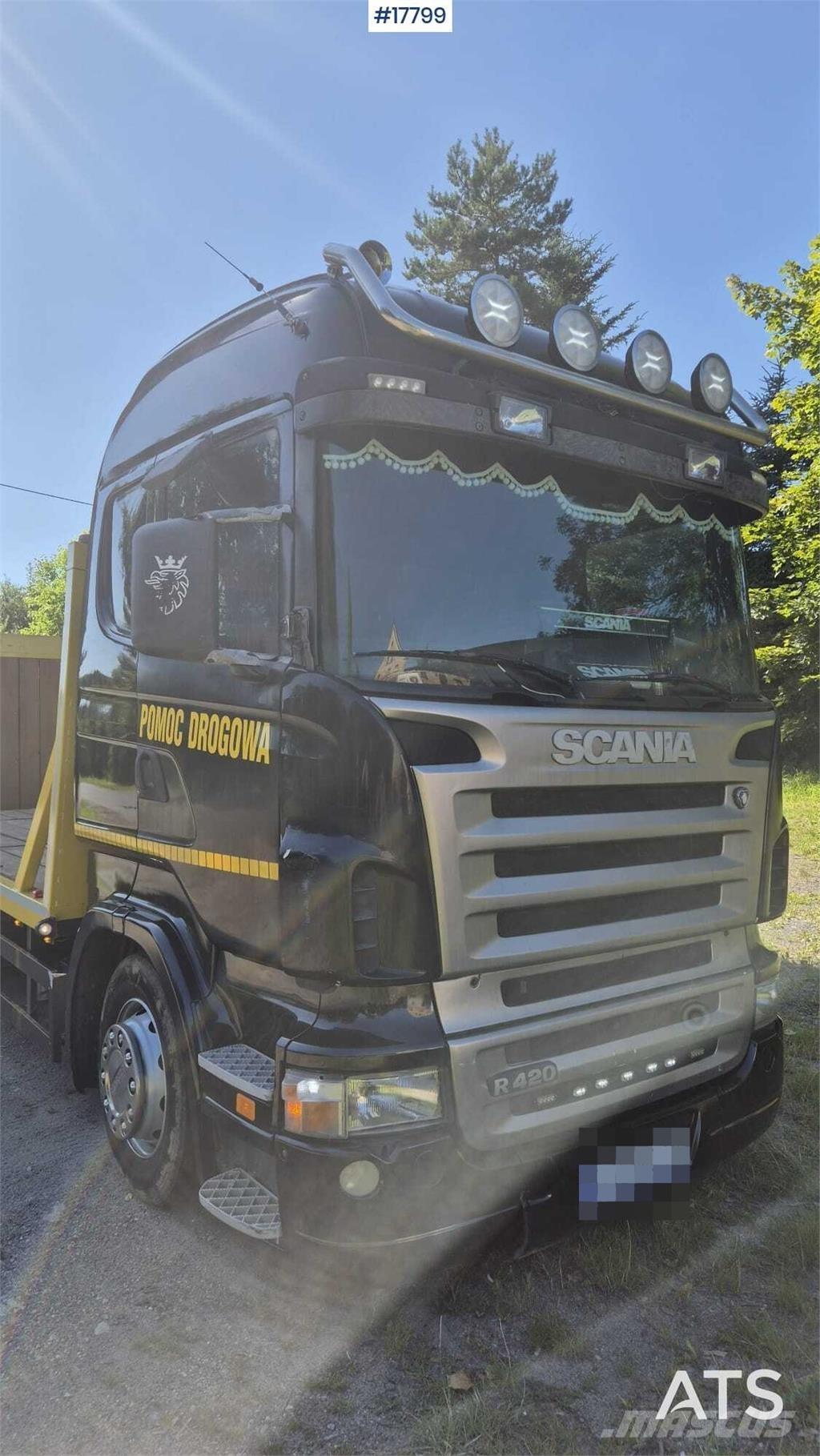 Scania R420 Beavertail Flatbed / winch trucks