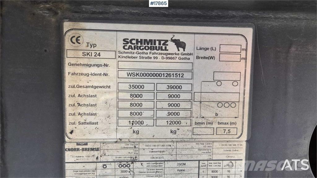 Schmitz SKI 24 7.2 Tipper semi-trailers