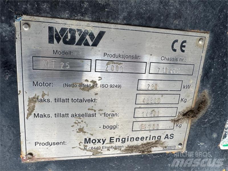 Moxy MT-25 Site dumpers