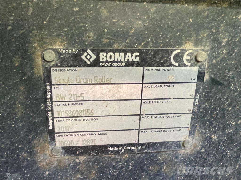 Bomag BW 211-5 Single drum rollers