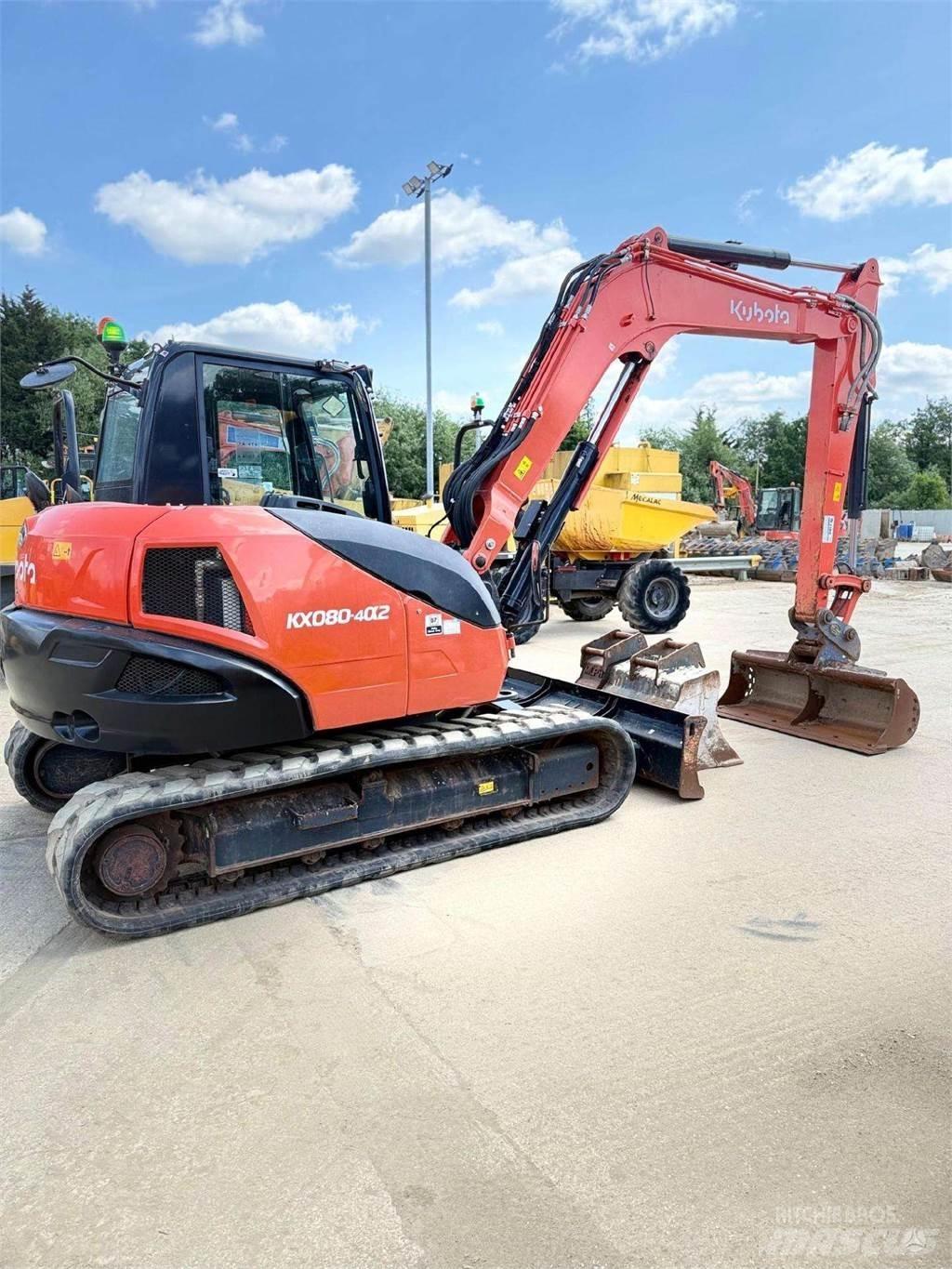 Kubota KX080-4 Crawler excavators