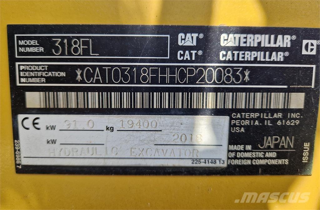 CAT 318FL Crawler excavators