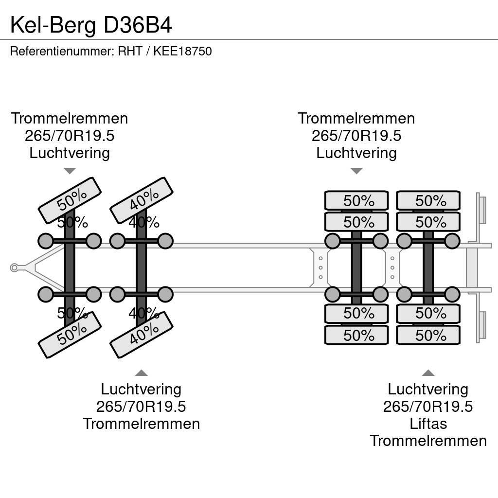 Kel-Berg D36B4 Flatbed/Dropside trailers