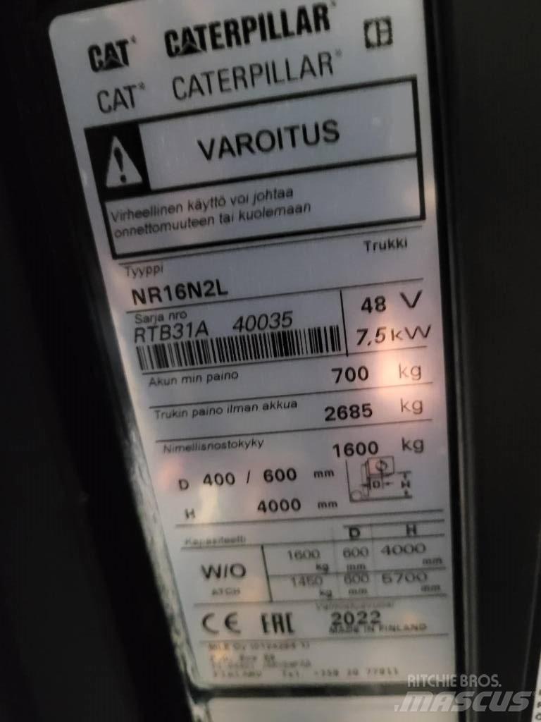 CAT NR16N2L Reach trucks