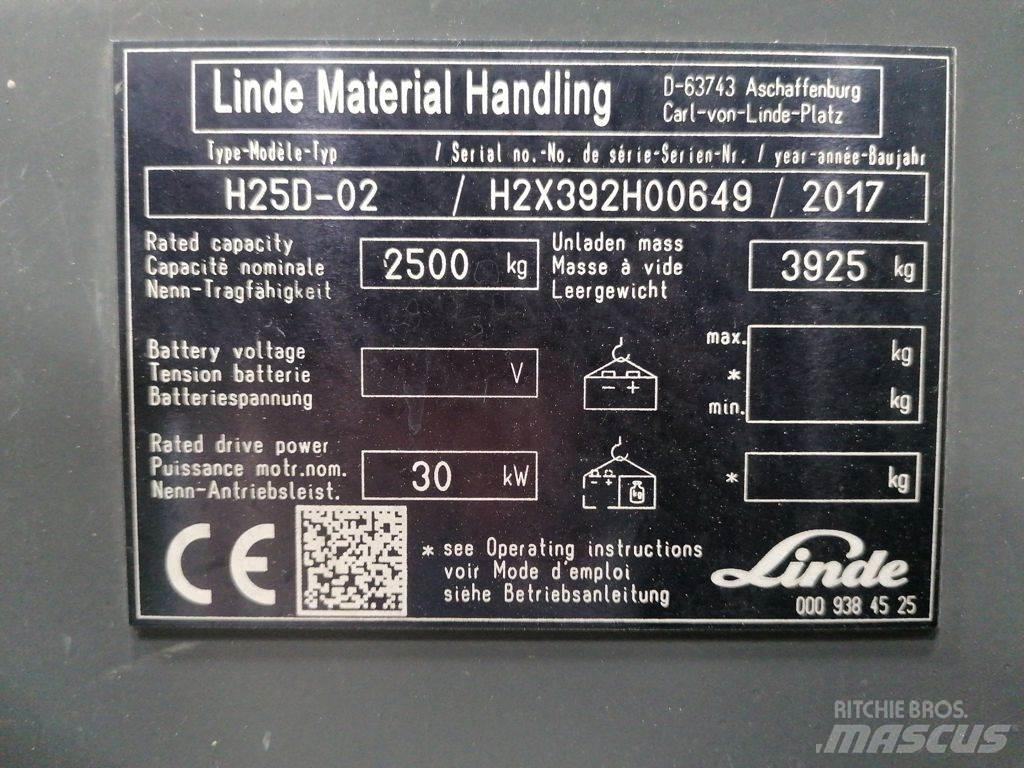 Linde H25D-02 Diesel trucks