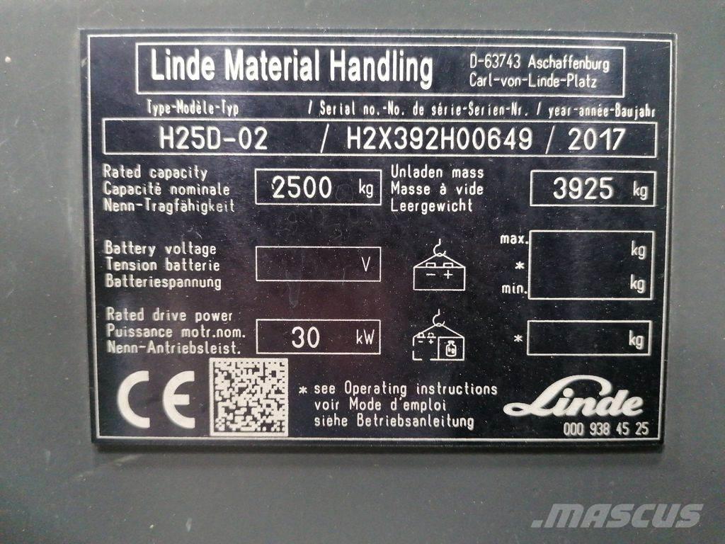 Linde H25D-02 Diesel trucks