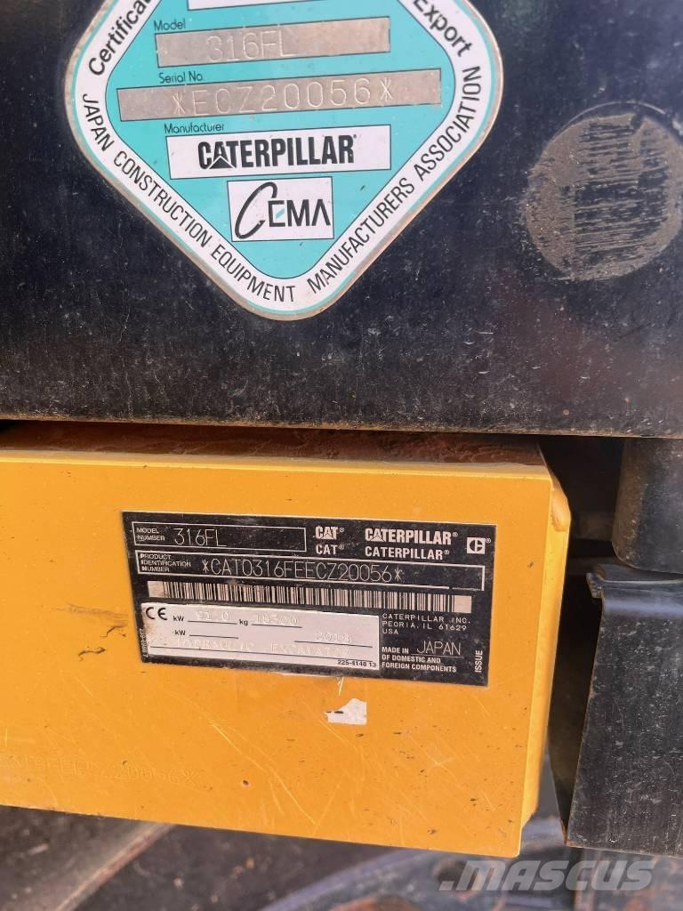 CAT 316FL Crawler excavators