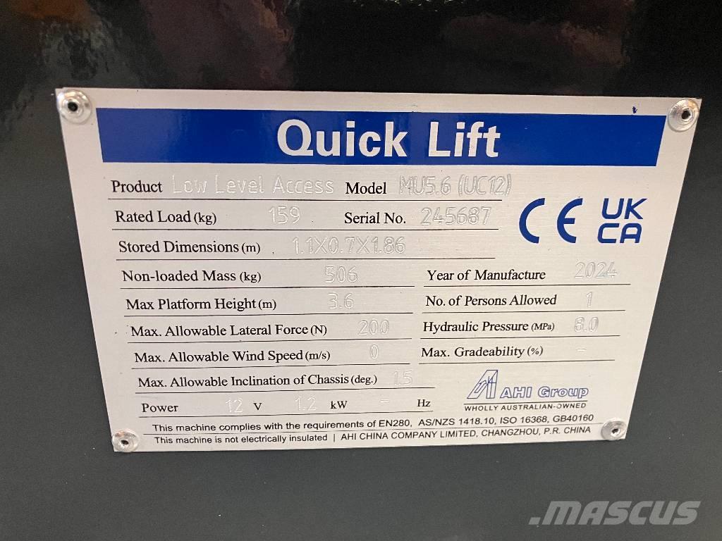 HAULOTTE MOVE UP 5.6 Vertical mast lifts