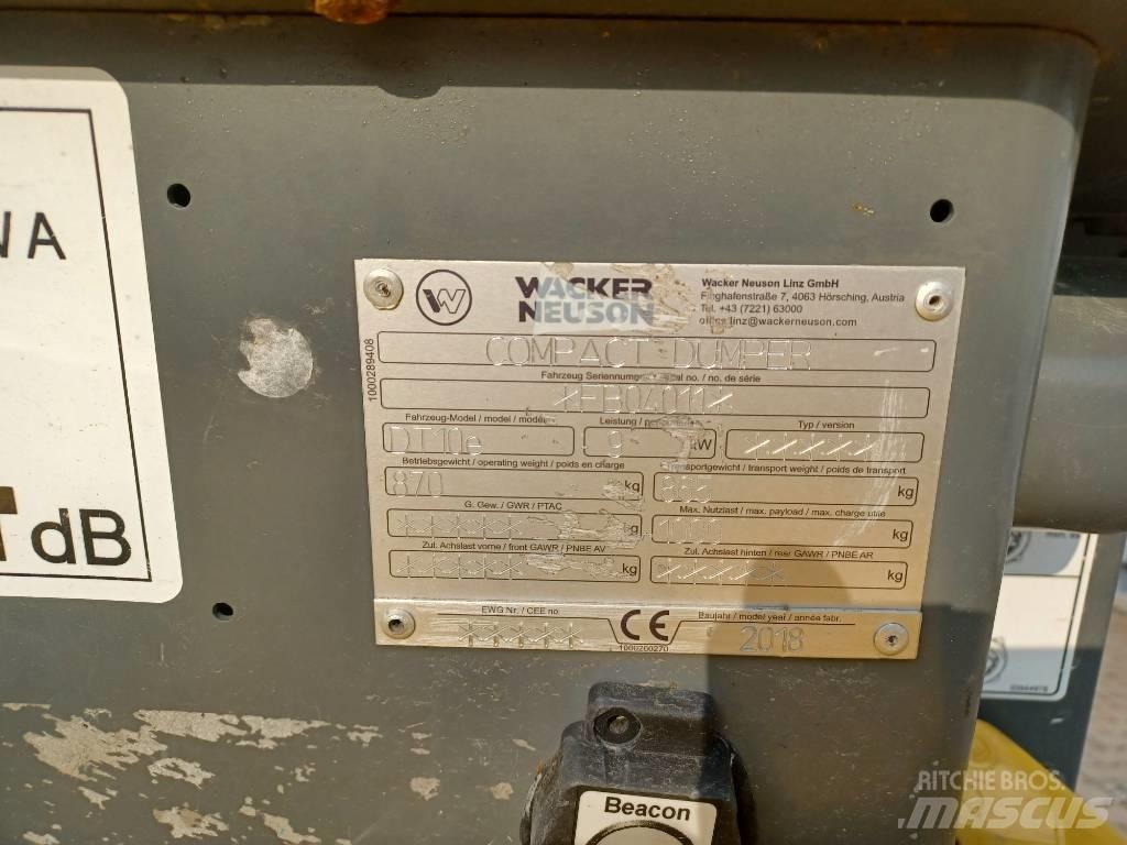 Wacker Neuson DT10e Tracked dumpers