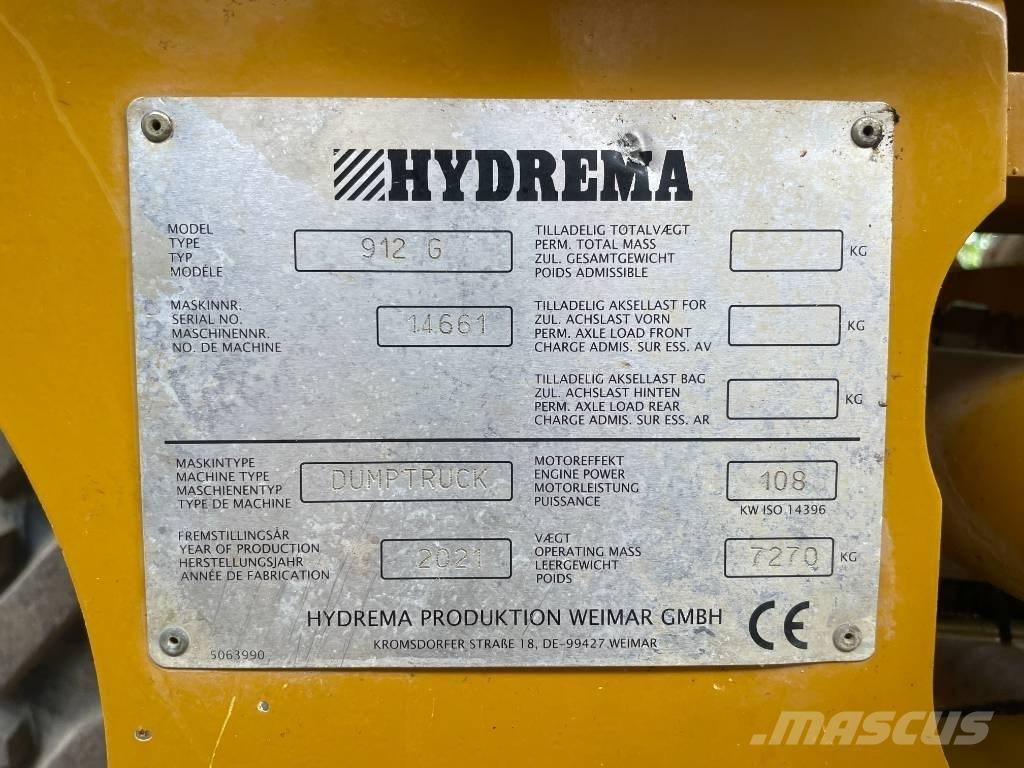 Hydrema 912 G Articulated Dump Trucks (ADTs)
