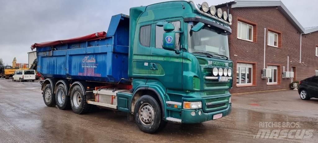Scania R 480 Skip loader trucks