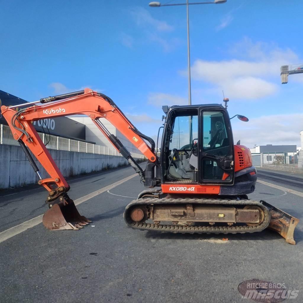 Kubota KX 080-4A Midi excavators  7t - 12t
