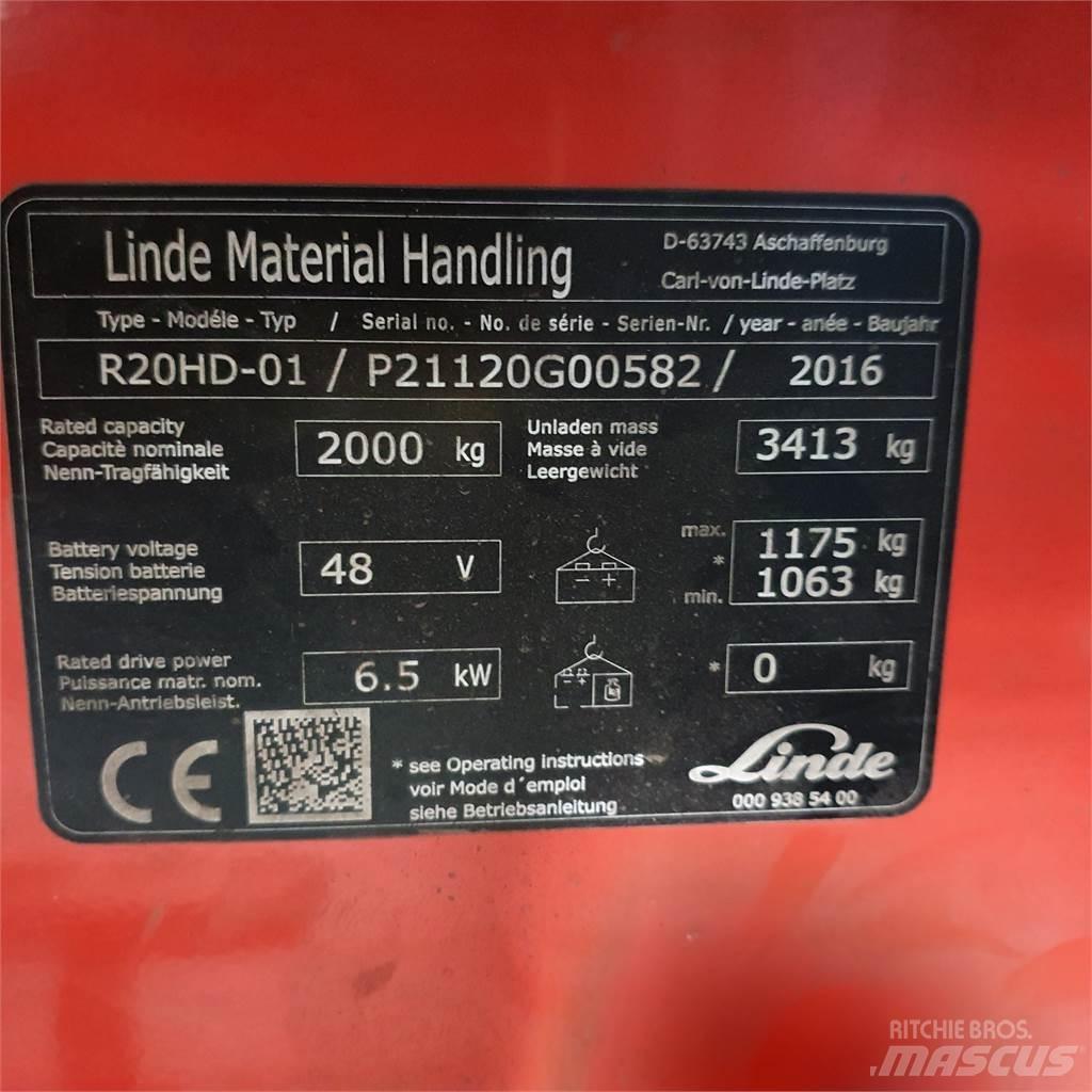 Linde R20HD Reach trucks