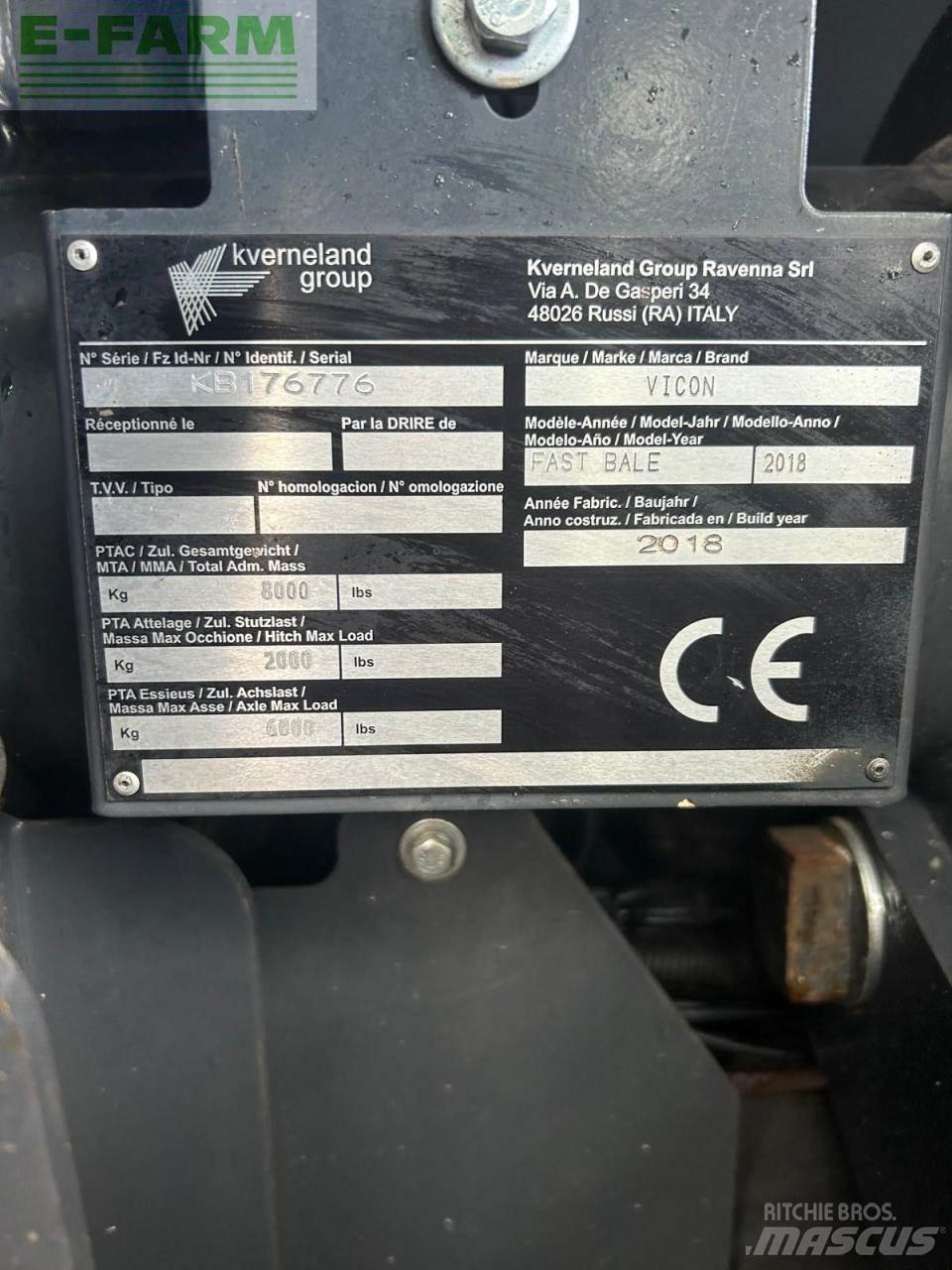 Vicon Fastbale Square balers