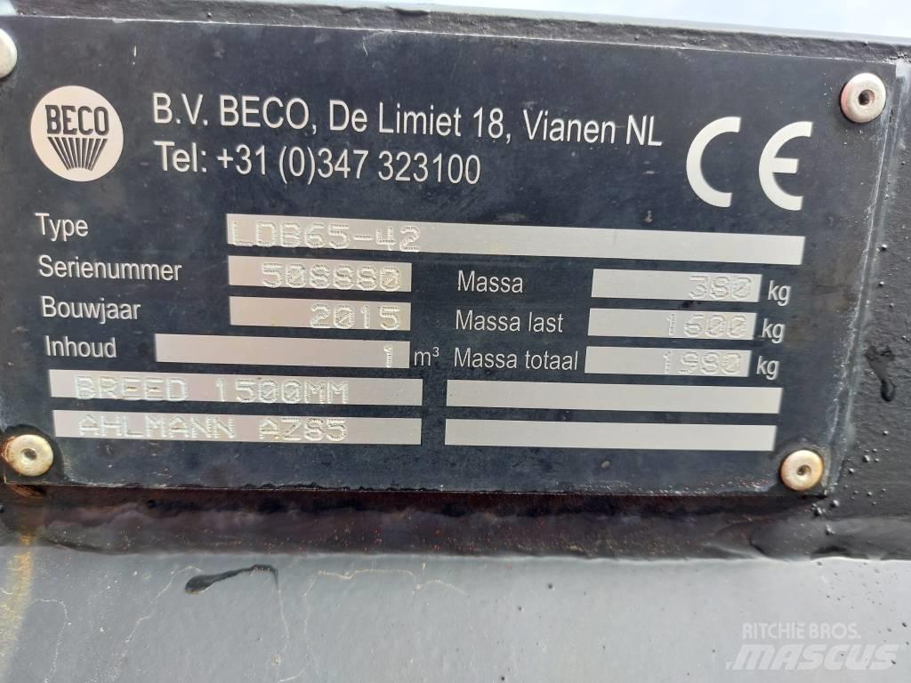 Beco LDB65-42 Compact tractor attachments