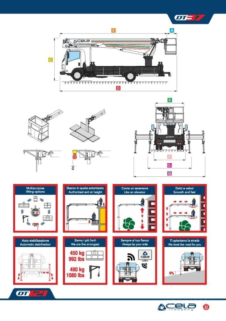 Cela Truck DT37 Truck & Van mounted aerial platforms