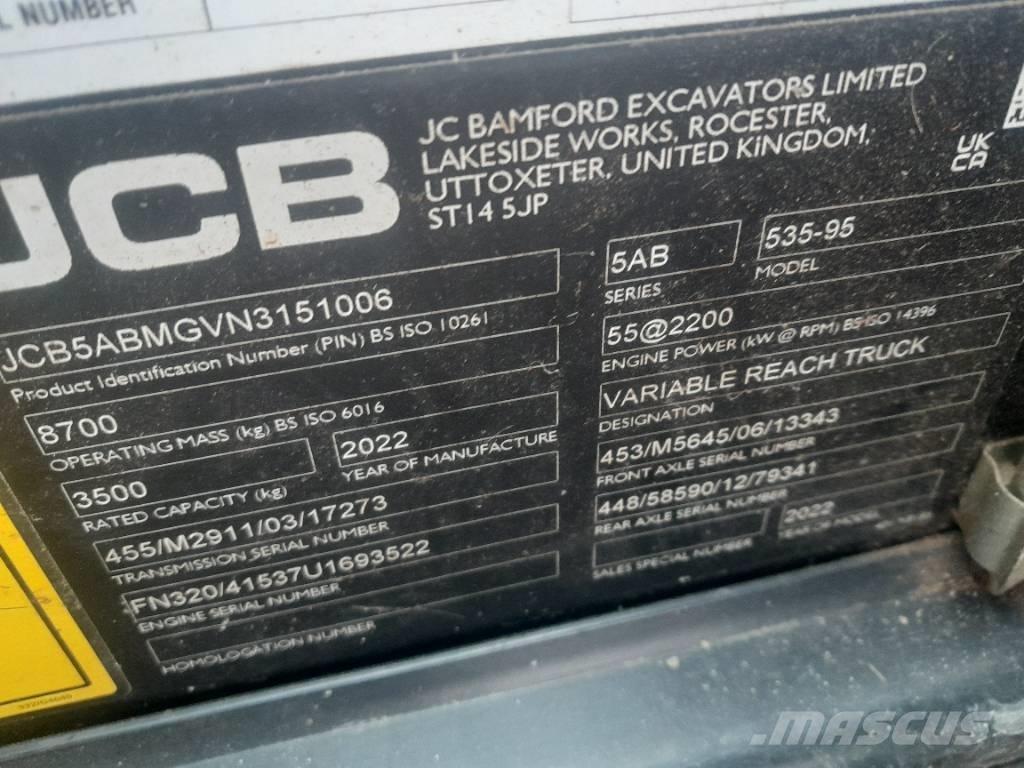 JCB 535-95 Telehandlers for agriculture