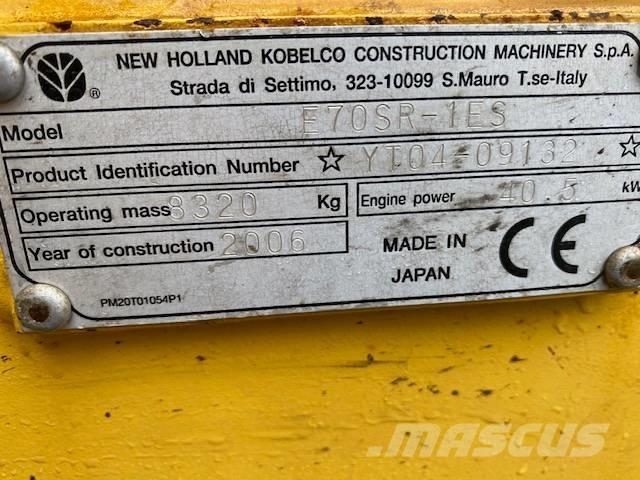 New Holland E 70 SR Midi excavators  7t - 12t