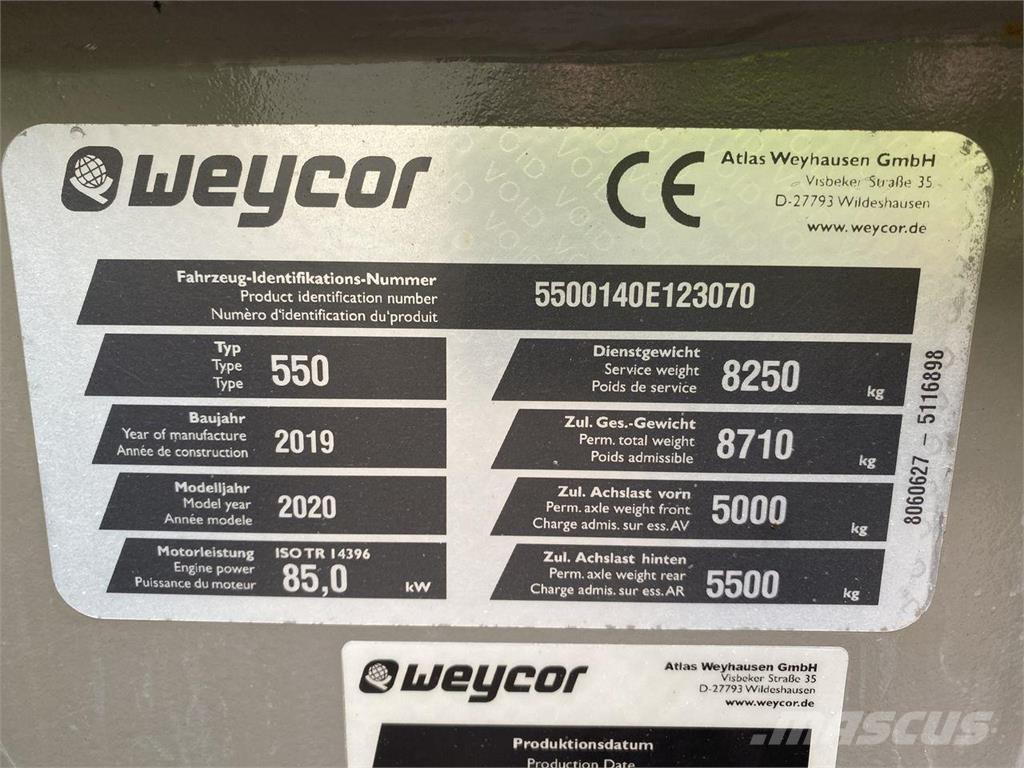 Weycor AR550 HS Multi purpose loaders