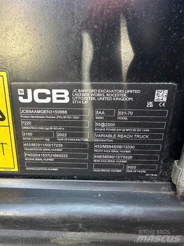 JCB 531-70 Telescopic handlers