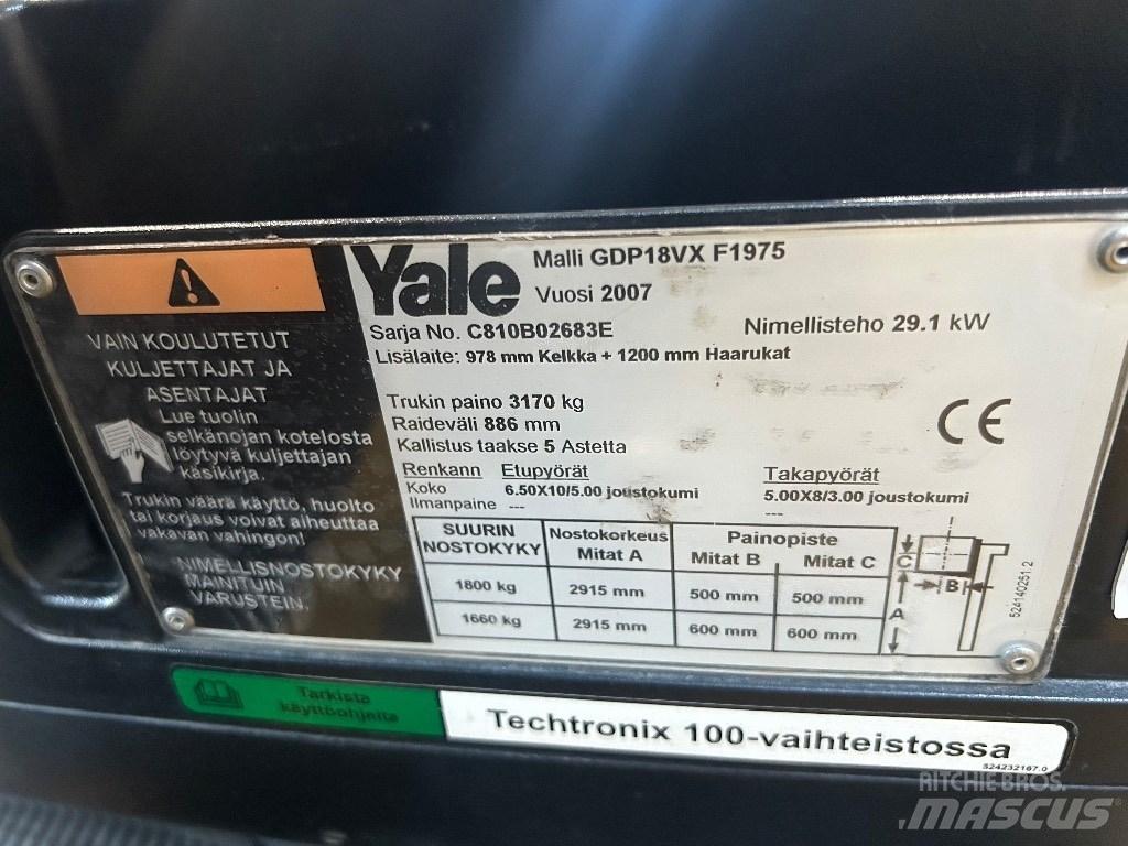 Yale GDP18VX Diesel trucks