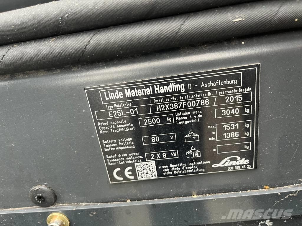 Linde E25L-01 Electric forklift trucks