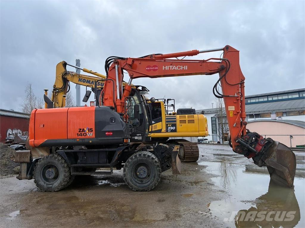 Hitachi ZX140W Wheeled excavators