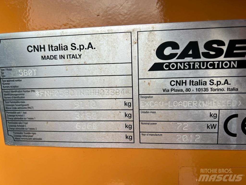 CASE 580 T Backhoe loaders