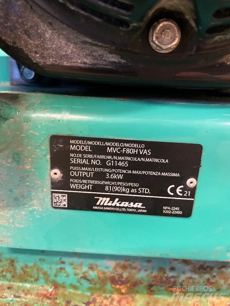 Mikasa MVC F80 Plate compactors