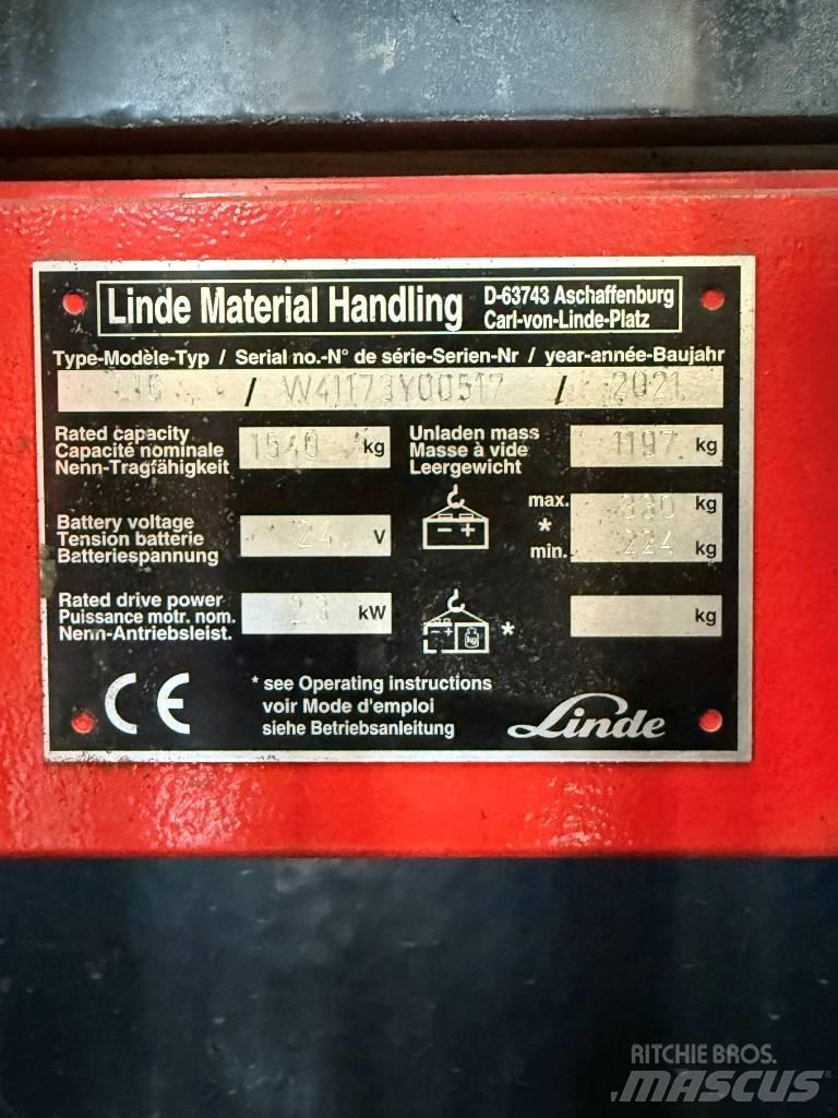 Linde L16APi/1173 Pedestrian stacker