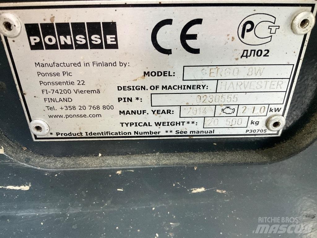 Ponsse Ergo 8W Harvesters