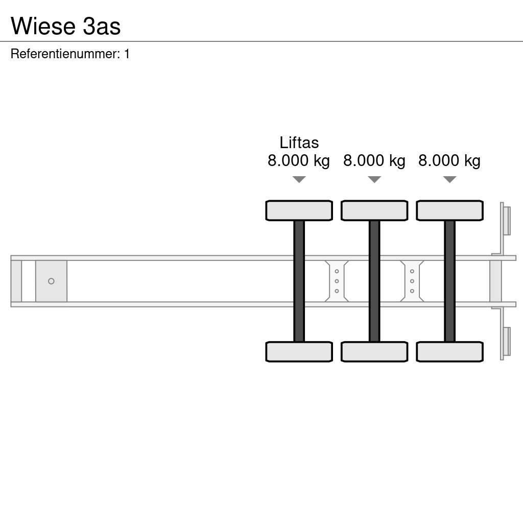 Wiese 3as Flatbed/Dropside semi-trailers