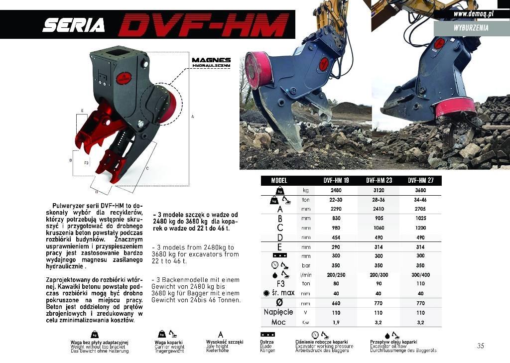  DEMOQ DVF23-HM Pulveriser  (Demolition Crusher ) 