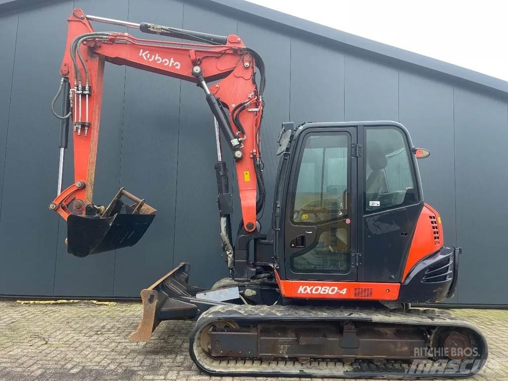 Kubota Kx080-4 Midi excavators  7t - 12t